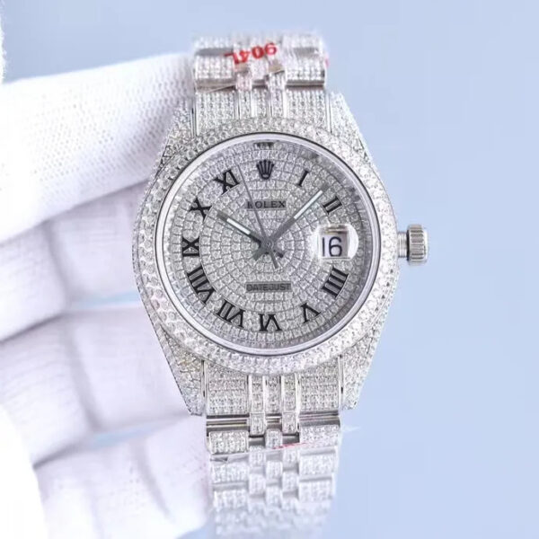 Rolex Datejust Full Diamond 2824 -41mm