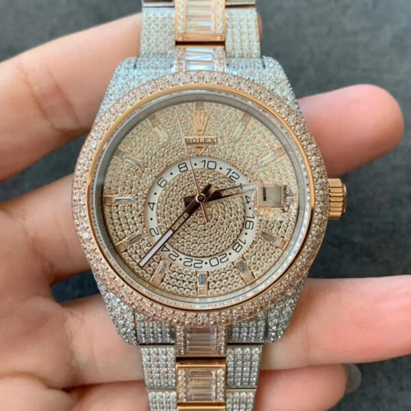 Rolex sky-dweller Full Diamond 9001 42mm