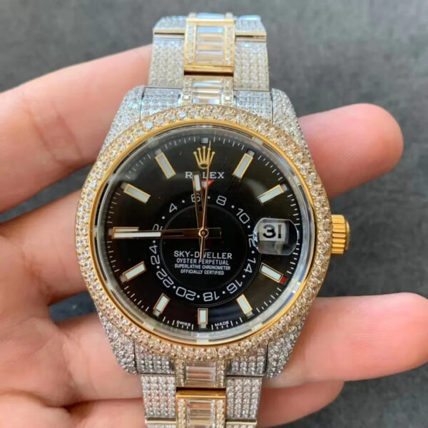 Rolex sky-dweller Full Diamond 9001 42mm