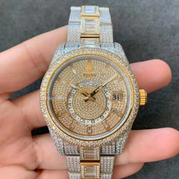 Rolex sky-dweller Full Diamond 9001 42mm