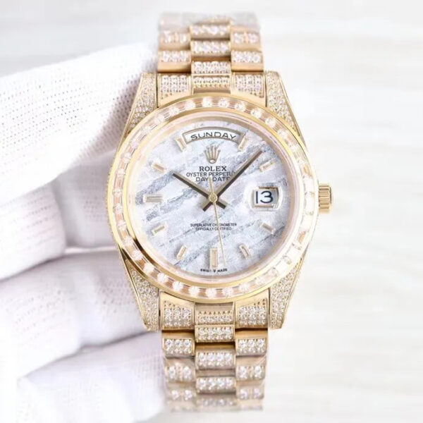 Rolex Day-Date Full Diamond 2813- 41mm