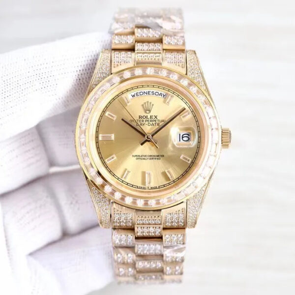 Rolex Day-Date Full Diamond 2813- 41mm